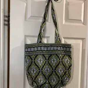 Vera Bradley Green and Blue Patterned Tote